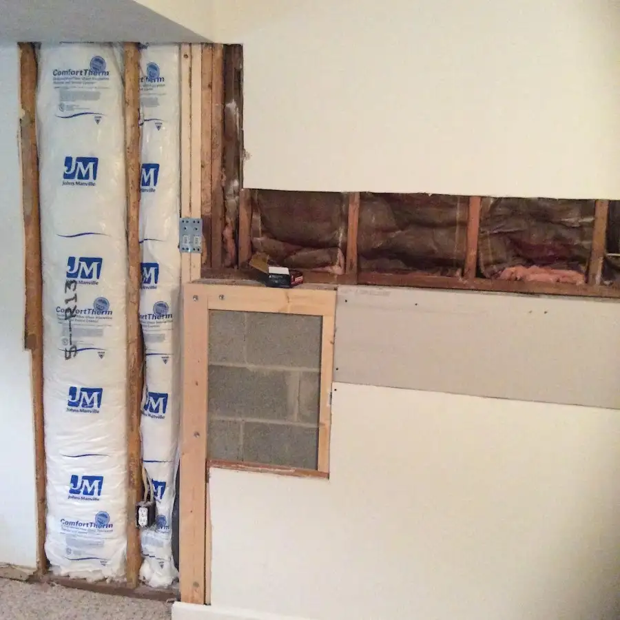 Wall insulation replacement during Contents Cleaning & Restoration in Vicksburg